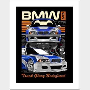 BMW GTR E46 Posters and Art